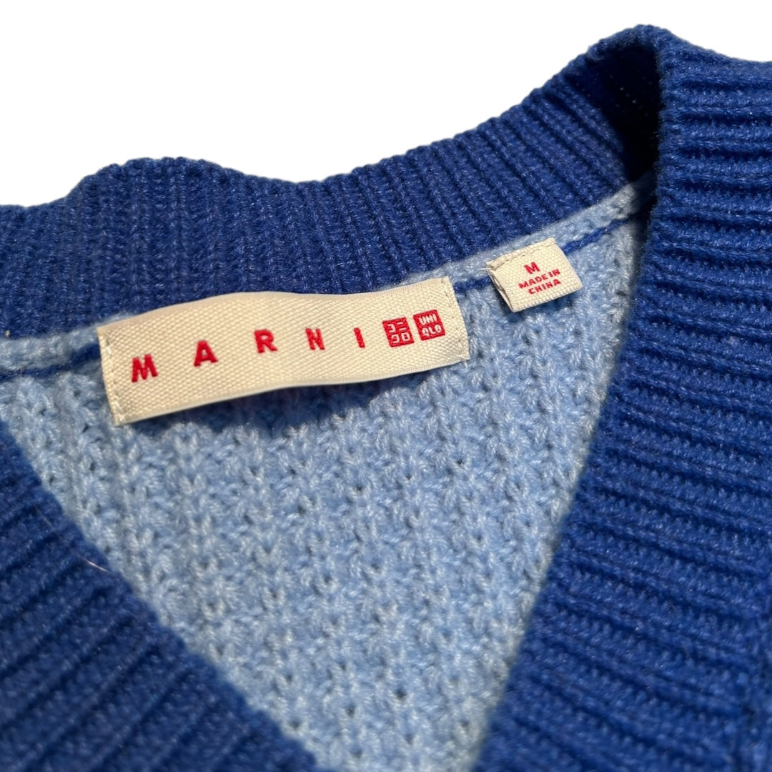 Marni x Uniqlo V-Neck Sweater Royal Blue